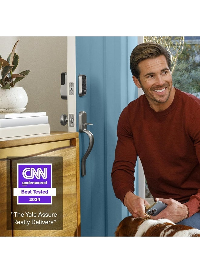 Yale Assure Lock 2 Keypad with Wi-Fi in Black Suede - Image 4