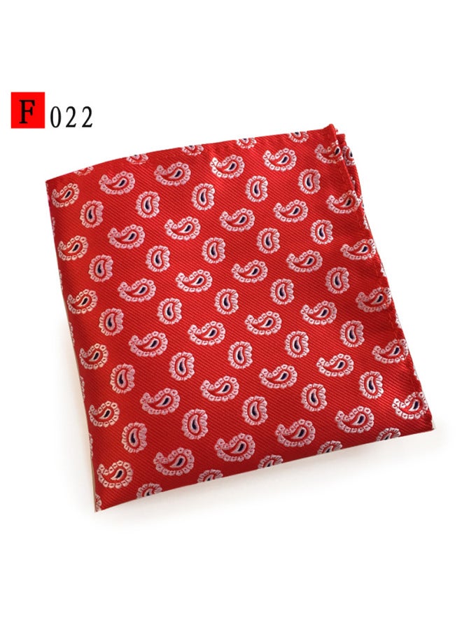 Polyester Jacquard Cashew Dot Casual Fashion Men's Pocket Scarf Small Square Scarf Handkerchief Breast Scarf
