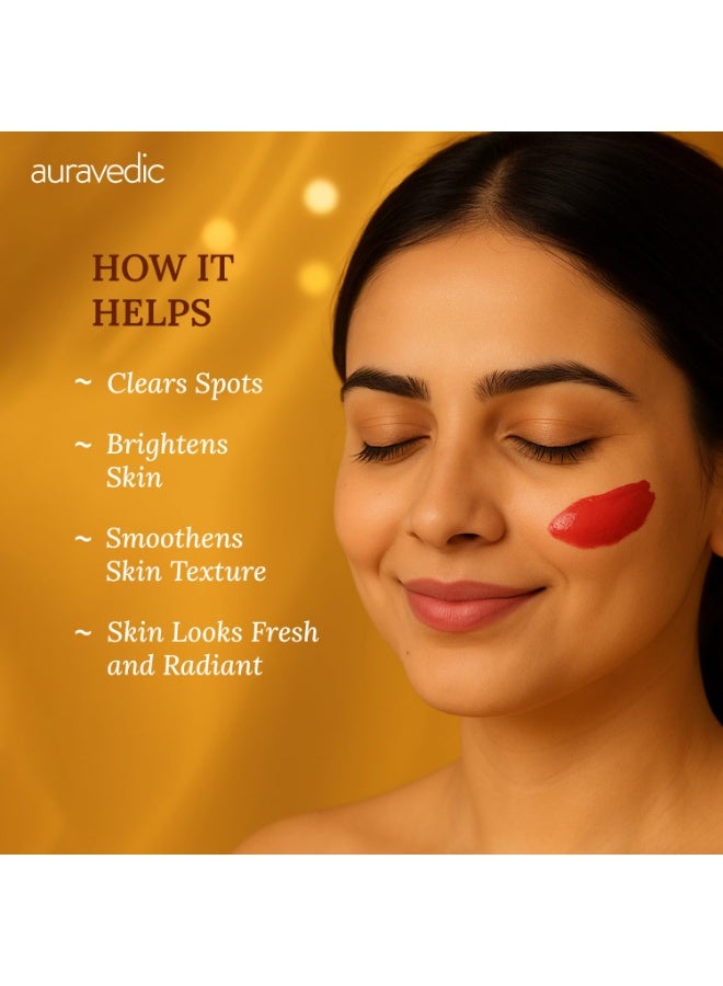 Auravedic Kumkumadhi Face Mask 100g - Image 4