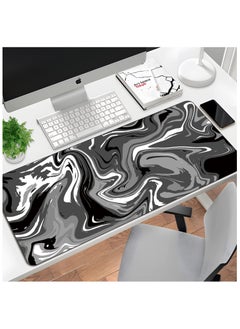 DOOAIR 900 * 400mm Super Large Size Mouse Pad Gaming Rubber Artistic Keyboard Desk Mat Pad For Computers Office Home Black White Gray  - Image 2