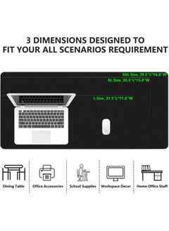 DOOAIR 900 * 400mm Super Large Size Mouse Pad Gaming Rubber Artistic Keyboard Desk Mat Pad For Computers Office Home Black White Gray  - Image 5