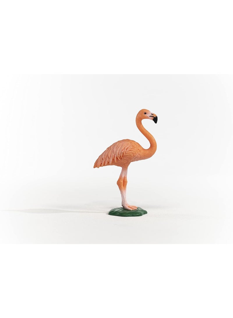 Schleich ألعاب الحيوانات البرية من شلايش، طيور للأطفال من 3 سنوات وما فوق، تمثال طائر الفلامنجو الوردي - Image 4