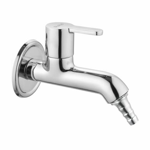 Ruhe® Pavo Brass Faucet/Tap | Nozzle Bib Cock Faucet/Tap | with Chrome Finish | for Washing Machine and Garden Pipes - Image 1