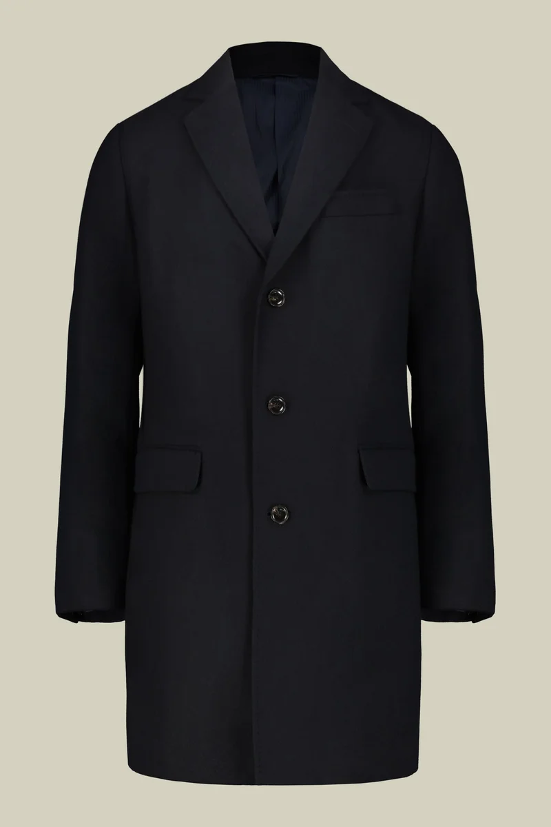 Doppelganger Men's single-breasted coat - Blue