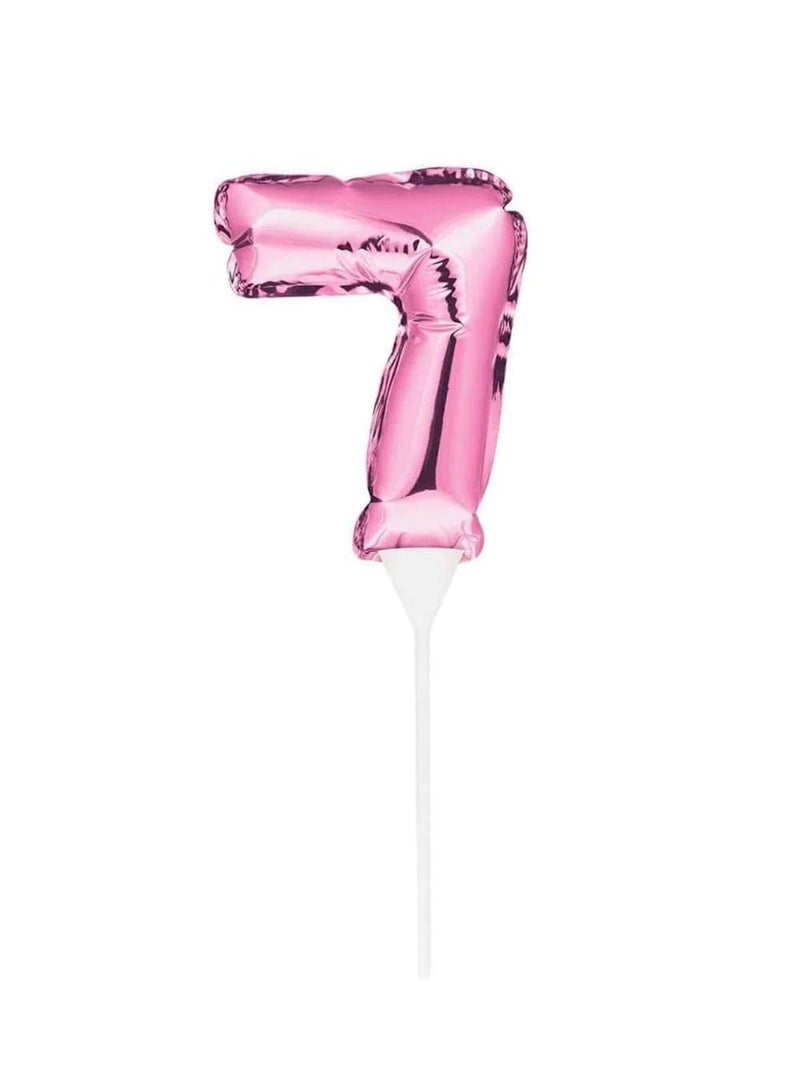 تغريسة كيك بالون 7 وردي - Image 2
