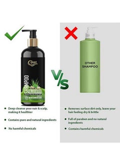 Quat Natural Aloevera 99% Silky & Stronger Hair Shampoo Paraben Free 500 Ml  - Image 5