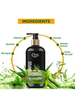 Quat Natural Aloevera 99% Silky & Stronger Hair Shampoo Paraben Free 500 Ml  - Image 3