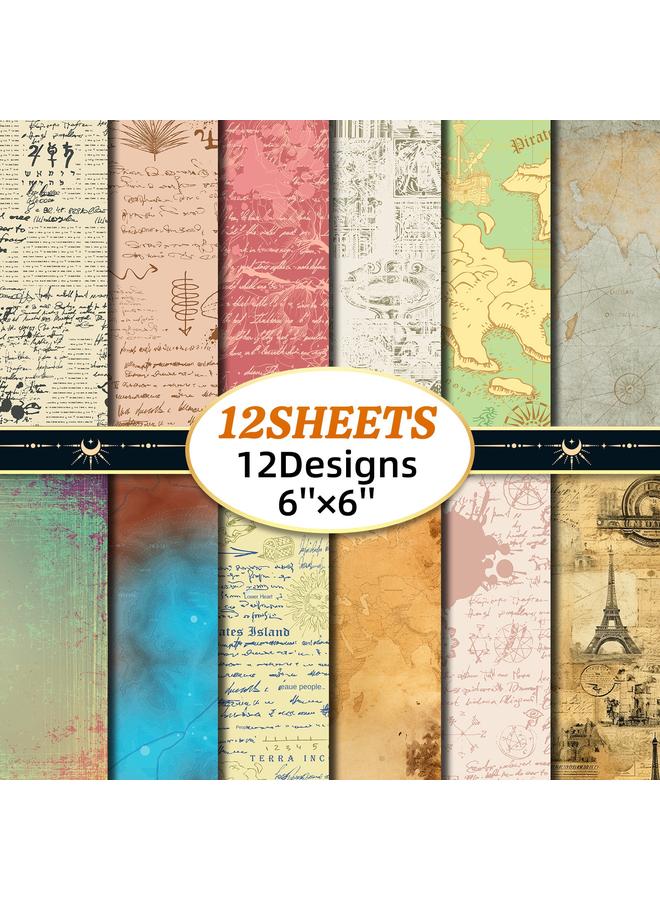 الأزرق جي دبليو بيع 12 قطعة/حزمة من إطارات الصور الورقية والخرائط مقطوعة يدويًا - Image 2