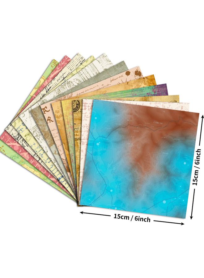 الأزرق جي دبليو بيع 12 قطعة/حزمة من إطارات الصور الورقية والخرائط مقطوعة يدويًا - Image 3