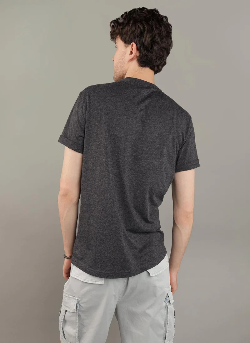 American Eagle Logo Detail Crew Neck T-Shirt