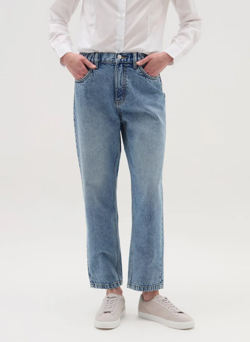 Ovs Mum-fit acid wash jeans