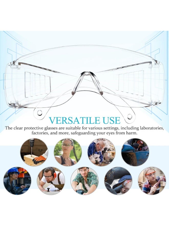 نظارات السلامة نظارات السلامة المضادة للرذاذ والمضادة للغبار نظارات مختبر العمل لحماية العين نظارات السلامة ذات العدسات الشفافة، 3 قطع - Image 5