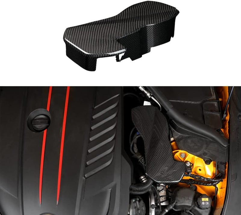 JSWAN Carbon Fiber Engine Room Wire Protection Cover for Toyota Supra A90 GR MK5 - Image 1