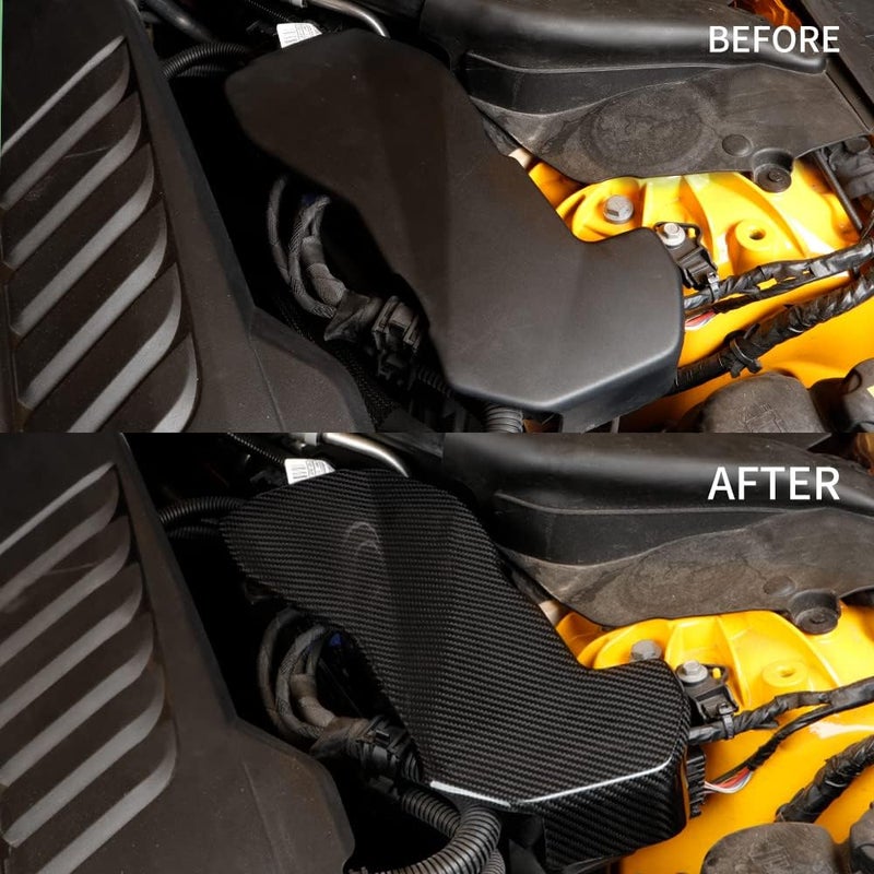 JSWAN Carbon Fiber Engine Room Wire Protection Cover for Toyota Supra A90 GR MK5 - Image 2
