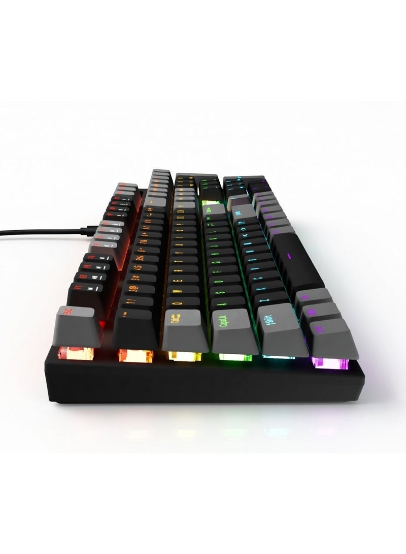 جامدياس مجموعة GAMDIAS Hermes E6 Elite 2 in 1  لوحة مفاتيح ميكانيكية للألعاب عربي مع ماوس - Image 3