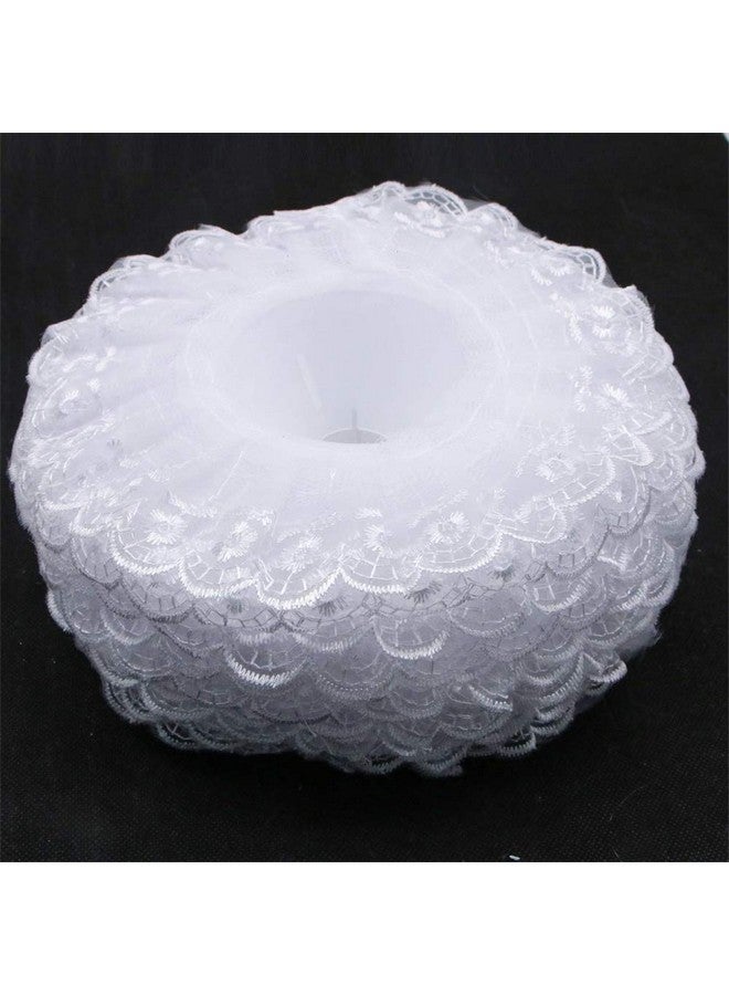 Seek4comfortable 6Pcs Lace Bouquet Collar, Lace Collar Diy Bouquet Holder Wedding Bridal Bouquet Collar White Lace Decoration Bouquet Holder  - Image 1