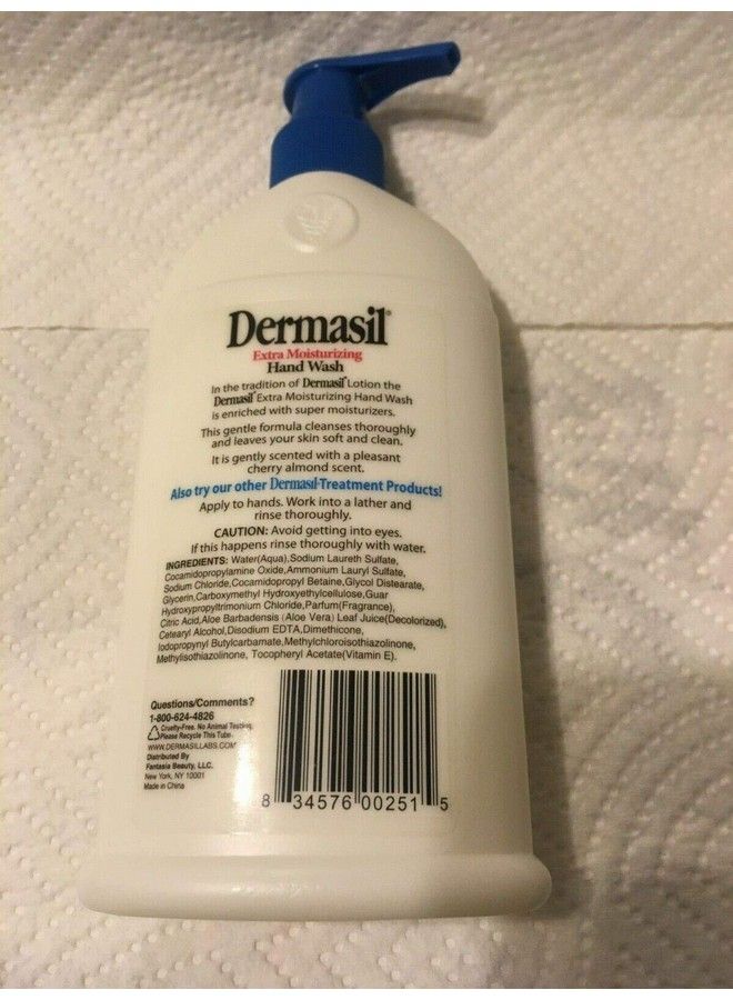 Dermasil غسول يدين مرطب إضافي ديرماسيل مدعوم بصيغة ديرماسيل المرطبة 8 أونصة سائلة (عبوتان) - Image 3