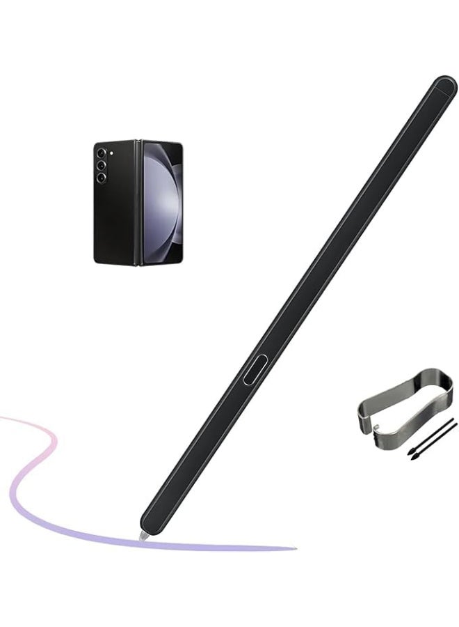 Galaxy Z Fold5 S Pen for Z Fold 5/6 Slim S Pen for Samsung Galaxy Z Fold5/6 5G Slim Stylus Fold Edition for Z Fold5/6 + Tips, Without Bluetooth (Black) - Image 1