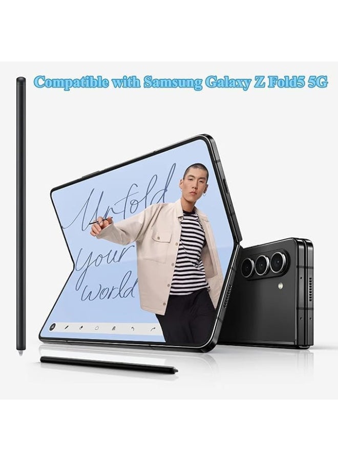 Galaxy Z Fold5 S Pen for Z Fold 5/6 Slim S Pen for Samsung Galaxy Z Fold5/6 5G Slim Stylus Fold Edition for Z Fold5/6 + Tips, Without Bluetooth (Black) - Image 5