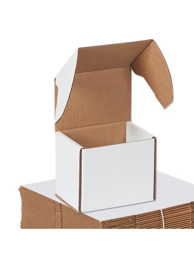 BOX USA Aviditi Corrugated Outside Tuck Mailer, 5-5/8" X 4-3/16" X 5", Oyster White, Bundle of 50 (MEZ545) - Image 1