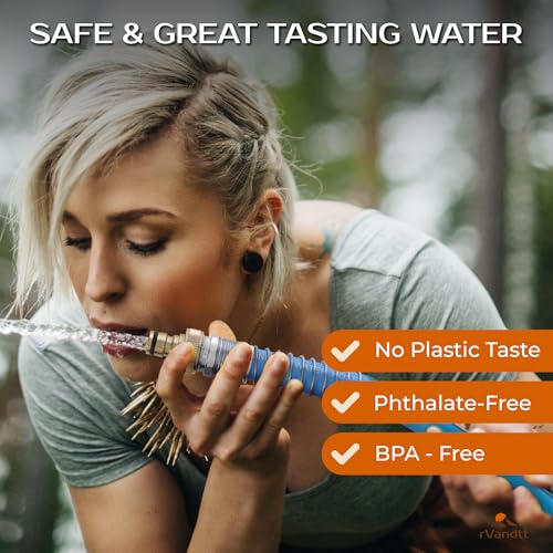rVandtt - RV Fresh Water Hose - Premium Drinking Water Hose with Storage Bag, Flexible Garden Hose for RV, Camping, and Outdoor Use - Lead, BPA, and Phthalate Free, 35ft 5/8" diameter - Image 5