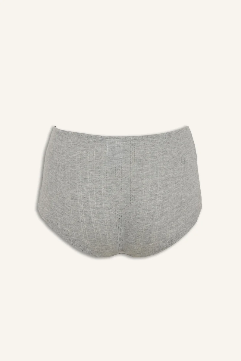 Defacto 100% Cotton Ribbed Elastic Waist Boxer Shorts