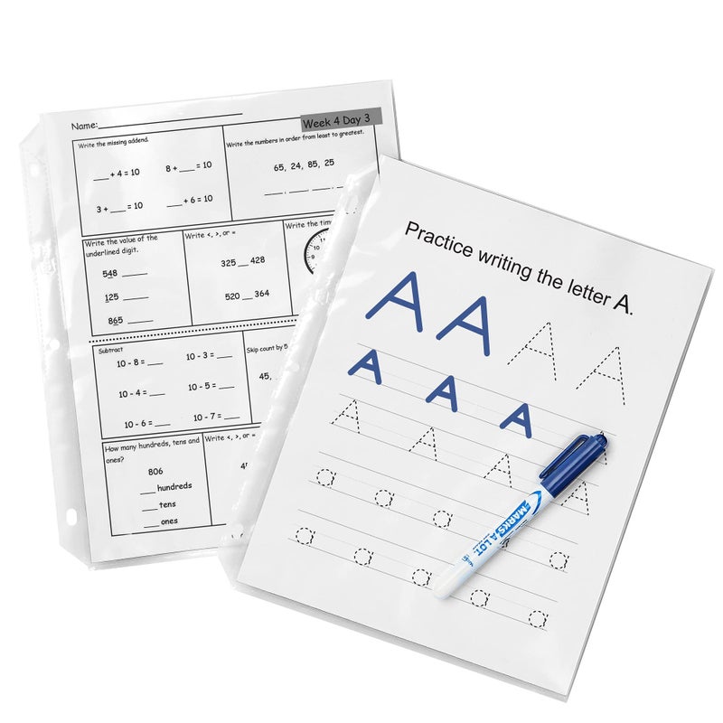 Avery Clear Heavyweight Sheet Protectors, Non-Glare, Easy Load, 200 Document Protectors (74401) - Image 3