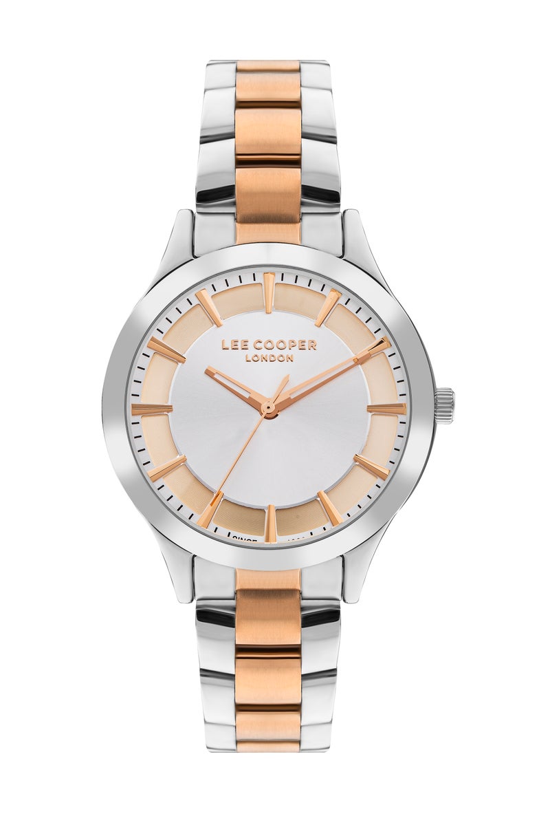LEE COOPER Women’s Analog Silver And Rose Gold Dial Watch – LC07880.530 - Image 1