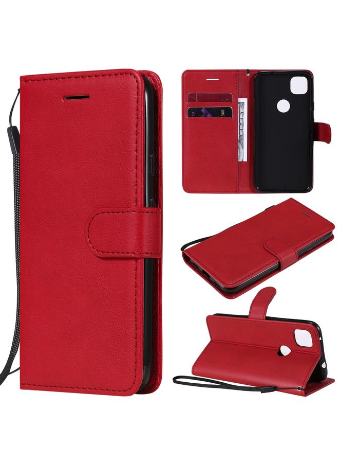 Zaboon Case For Google Pixel 4a Solid Color Horizontal Flip Protective Leather Case with Holder & Card Slots & Wallet & Photo Frame & Lanyard - Image 1