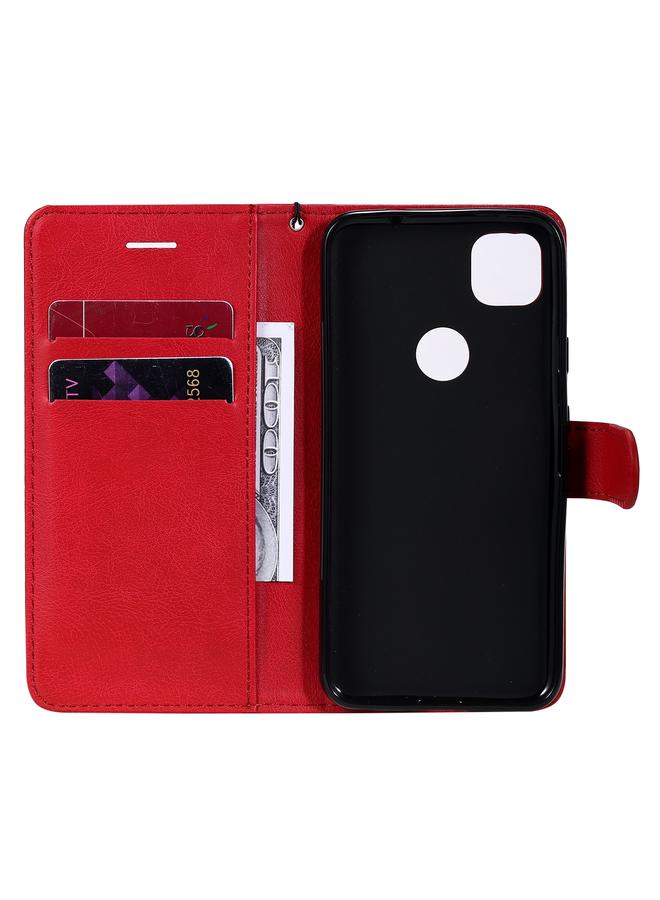 Zaboon Case For Google Pixel 4a Solid Color Horizontal Flip Protective Leather Case with Holder & Card Slots & Wallet & Photo Frame & Lanyard - Image 4