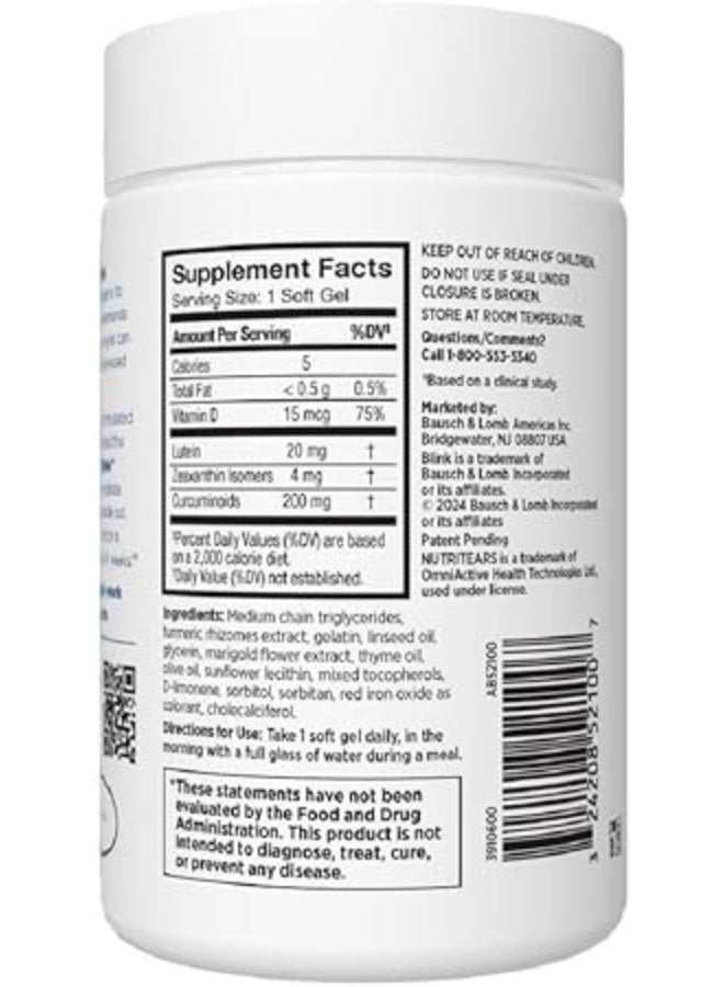 BLINK NutriTears Clinically Proven Supplement for Dry Eyes, 50 Softgels, Eye Care Supplement to Hydrate Eyes from Within for Long Lasting Relief You Can Feel - Image 2