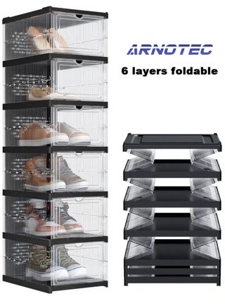 Black/Transparent 6 Pack