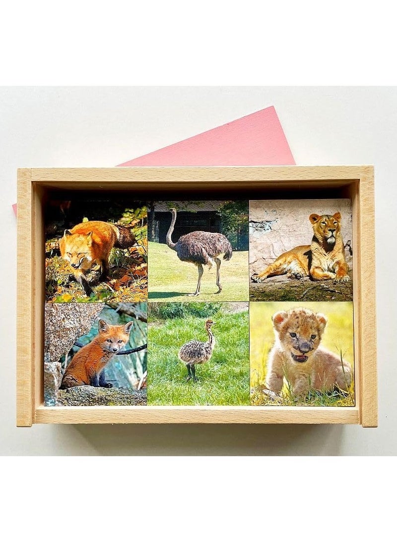 Educo Memo Mother-Child: Puzzle Game - 18 Pairs Memo Board for Visually Impaired Children - Educational Toy for Learning and Fun - Image 1