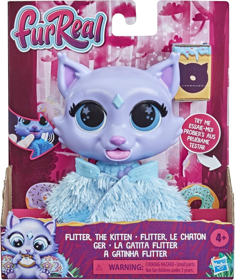 FurReal Flitter The Kitten Color-Change Interactive Feeding Toy, Lights And Sounds, Ages 4 And Up, F1827 - Image 2
