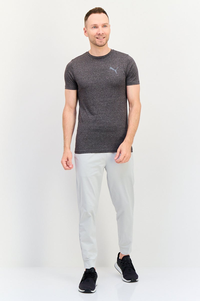 PUMA Men Slim Fit Short Sleeve Outdoor T-Shirt, Dark Heather Grey - Image 3