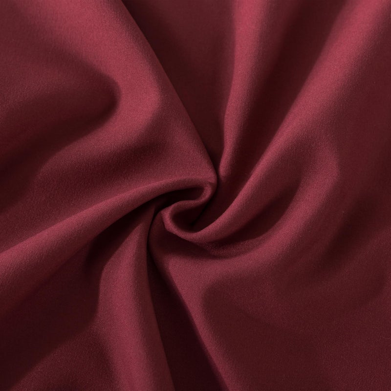 WhatsBedding Body Pillow Cover  Ultra Soft Microfiber Pillowcases  Breathable Long Pillow Case  Envelope Closure - Wine Red (21x54 inch) - Image 4