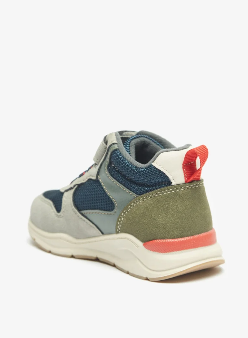 LBL by Shoexpress Boys Colourblock High Top Casual Sneakers With Hook And Loop Closure By Shoexpress