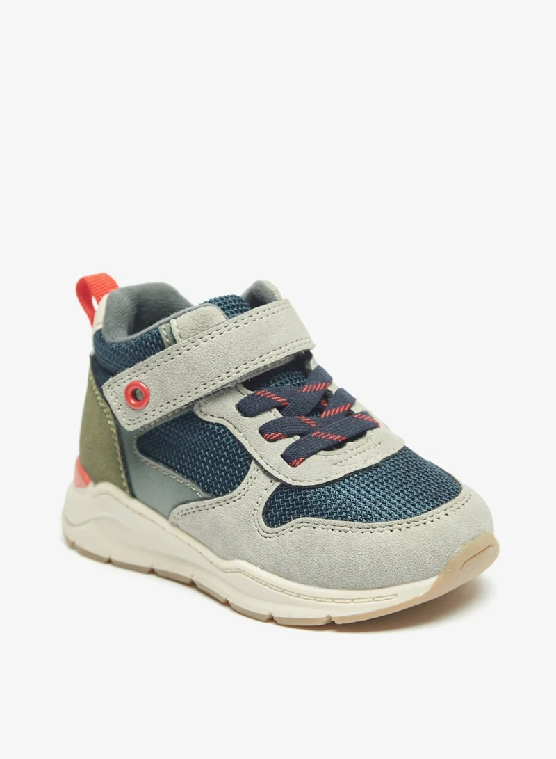 LBL by Shoexpress Boys Colourblock High Top Casual Sneakers With Hook And Loop Closure By Shoexpress