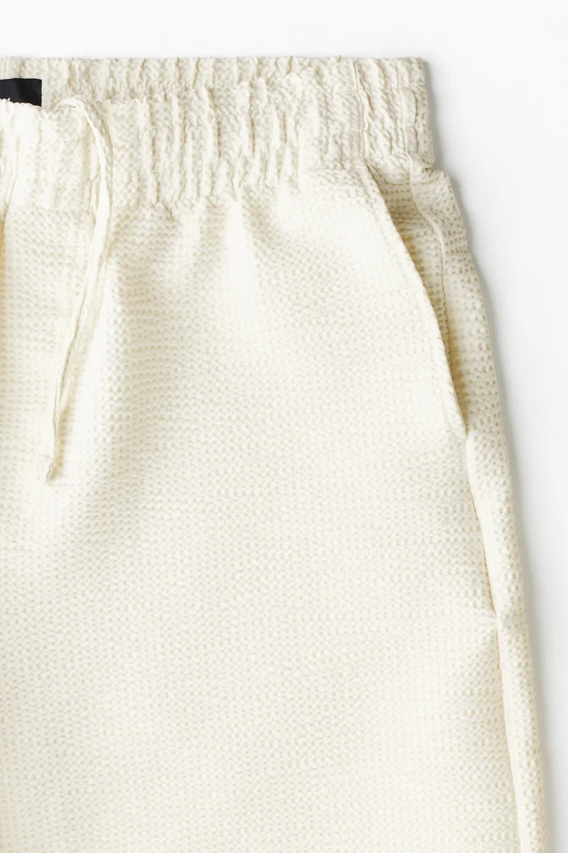 H&M  Relaxed Fit Waffled shorts for Men | Best Price UAE