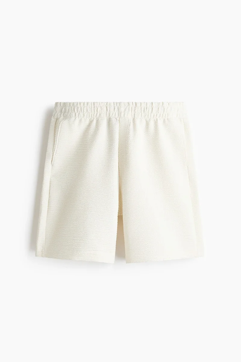 H&M  Relaxed Fit Waffled shorts for Men | Best Price UAE