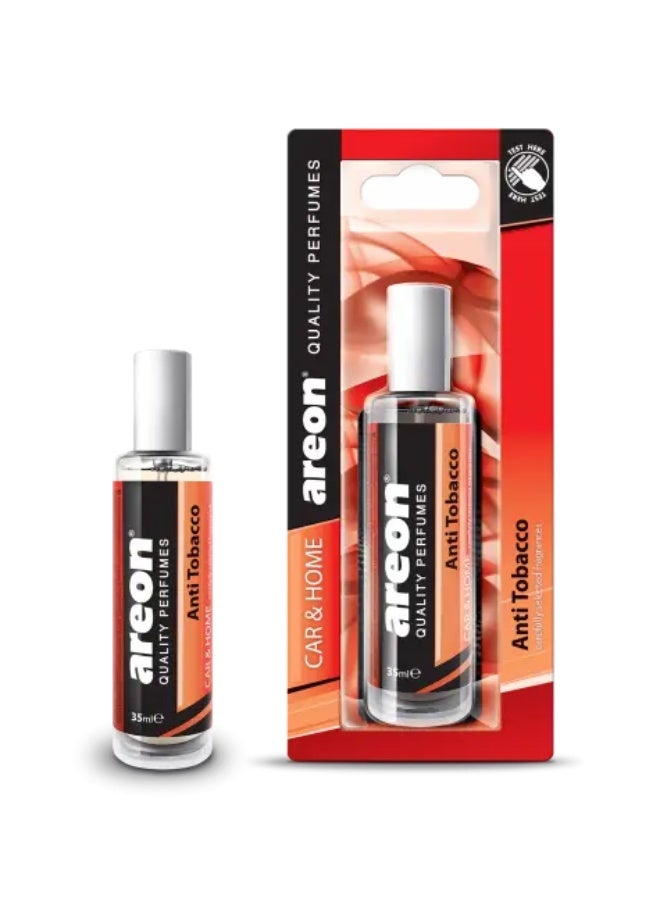 Car air freshener perfume with card - Antitobacco scent - 35 ml