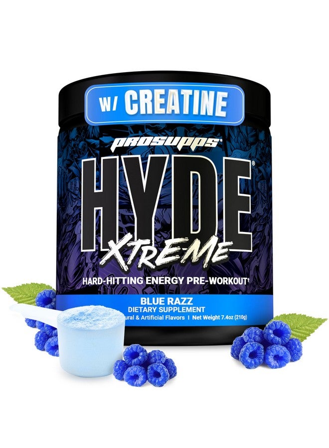 ProSupps PROSUPPS Mr. Hyde Xtreme Pre Workout Powder with Creatine, Beta Alanine & Caffeine - Extreme Energy, Pumps, Focus & Performance - Fitness & Gym Supplements for Men & Women (Blue Razz, 30 Servings) - Image 1