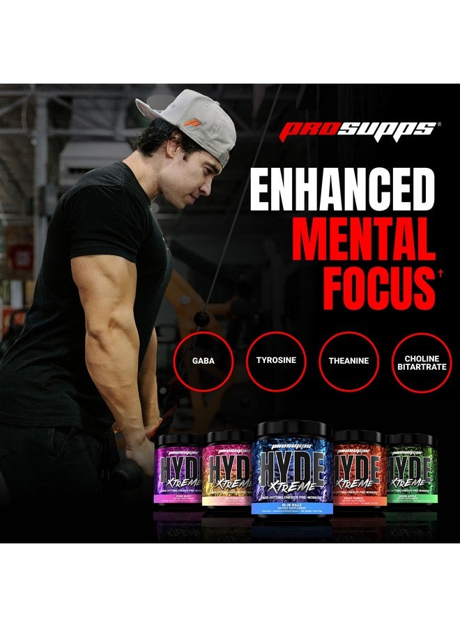 ProSupps PROSUPPS Mr. Hyde Xtreme Pre Workout Powder with Creatine, Beta Alanine & Caffeine - Extreme Energy, Pumps, Focus & Performance - Fitness & Gym Supplements for Men & Women (Blue Razz, 30 Servings) - Image 4