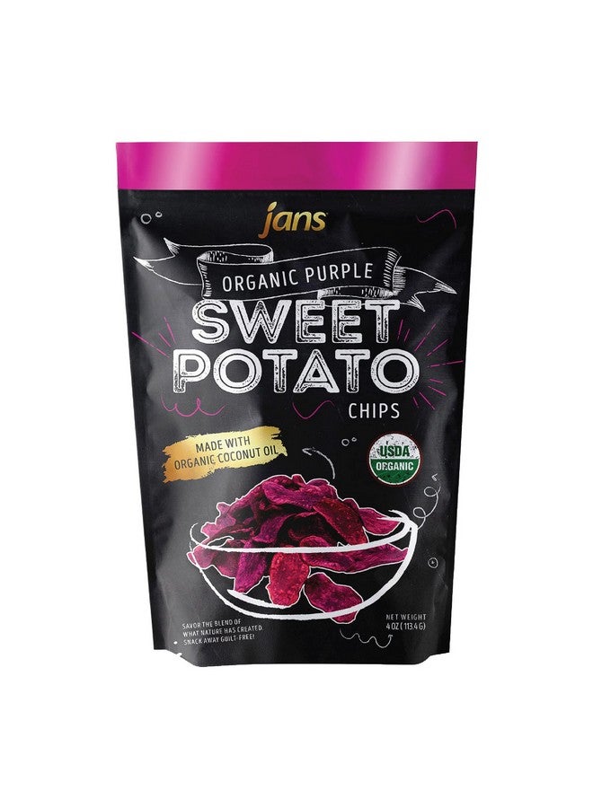 جانز رقائق البطاطا الحلوة العضوية من جانز (أرجوانية، 4.0 أونصة) - Image 1