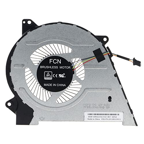 TRADOCK CPU GPU Cooling Fan 2.5W 5V 3.6E+3RPM 4E+1dB 82um 0.082mm 3-Pin Forced Air Cooling Fan Compatible with Lenovo IdeaPad Flex 5 14IIL05 14ITL05 14ARE05 15IIL05 81X1 - Image 1