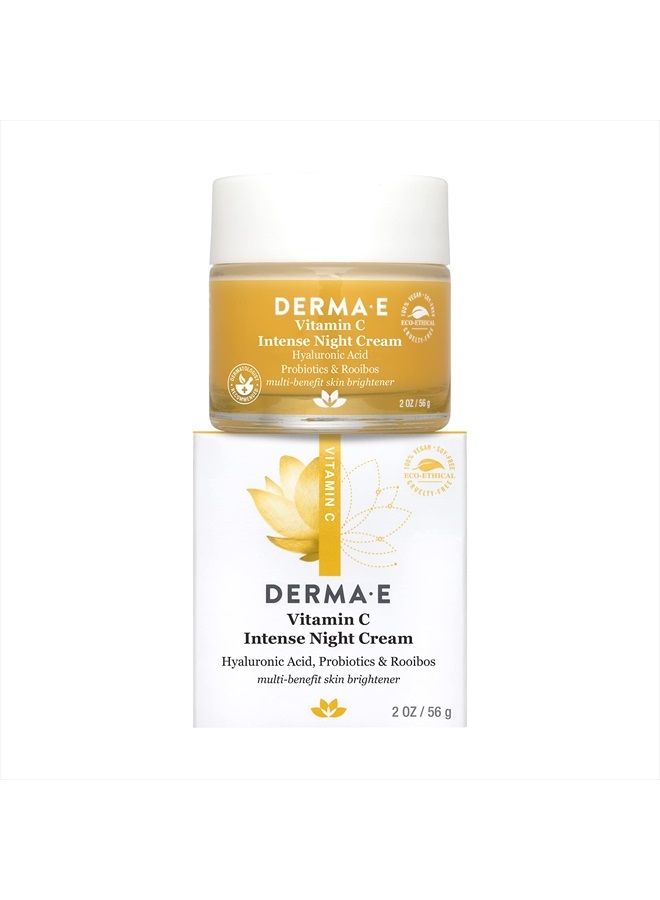 derma-e Vitamin C Intense Night Cream – Brightening and Hydrating Facial Skin Renewing Cream – Anti-Aging Overnight Facial Moisturizer 2 oz - Image 2