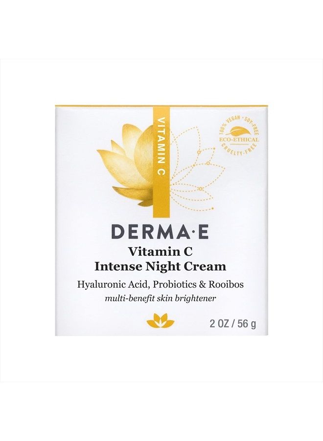 derma-e Vitamin C Intense Night Cream – Brightening and Hydrating Facial Skin Renewing Cream – Anti-Aging Overnight Facial Moisturizer 2 oz - Image 3
