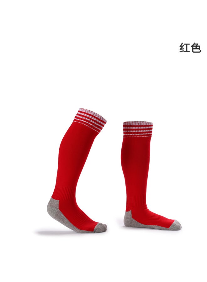 Two Wolf Children's Football Dot Socks Thickened Anti-slip Heel Towel Bottom Long-tube Sports Sweat-absorbent Children's Socks
