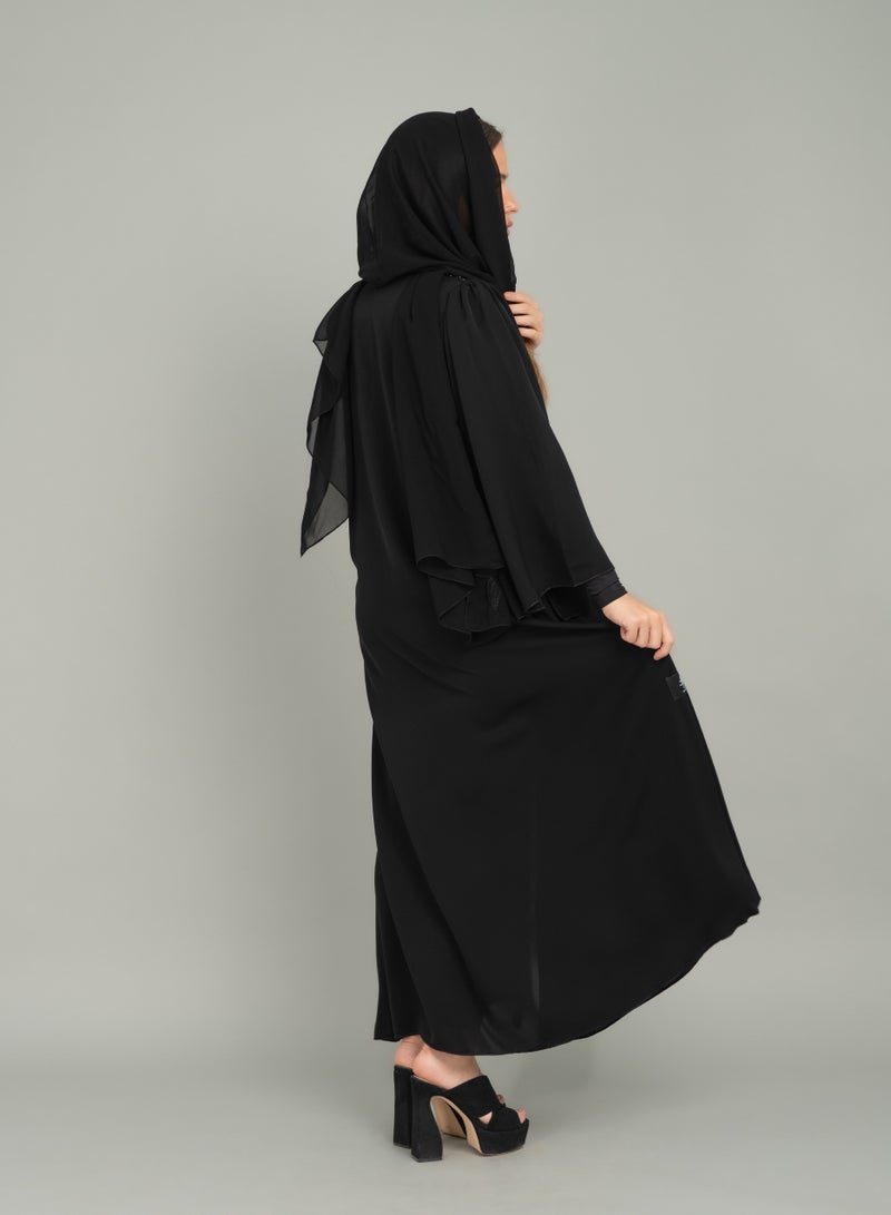 IKKXA Royal Emboidery Emirati Abaya AIK5088 - Image 4