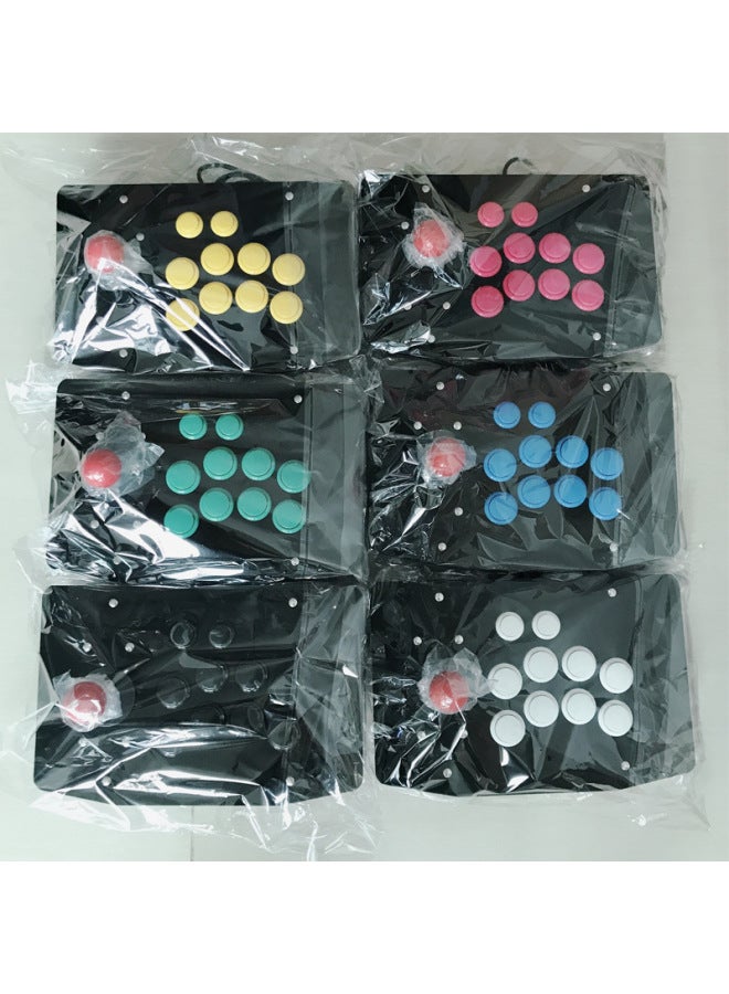 general No Delay Arcade Computer Home Android Phone Tablet USB Fighting KO Game Joystic Joystick Controller-Product Color:PC Computer Version White - Image 1